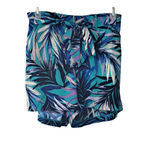 Simple Styled Womens High waist‎ Trouser Shorts Blue Black Floral Size Small Photo 1