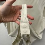 Lululemon  Wundermost Ultra Soft Nulu Square Neck Sleeveless Bodysuit Bone L Photo 7