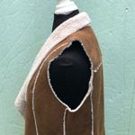 Chico's Faux Suede/Faux Sherpa Open Front Vest 0 XS Photo 6