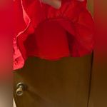 Sister Jane Jacquard Mini Dress with Open Heart Back in Red Photo 7