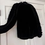 Ulla Johnson Lisbeth Velvet Blouse Noir Black Balloon Ruffle Sleeves Size 2 XS Photo 10