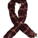 Woolrich  cranberry plaid scarf wrap soft cozy cute ladies Photo 2