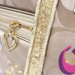 Coach  Beige Multi Color Poppy Appliqué Crossbody Bag F21101 Rare Limited Edition Photo 3