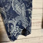 Floral Patterned Crop Blue Jeans Size 16P Photo 2