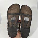 Sam & Libby Cork Bottom Slip On Metallic Embroidered Strap Sandals 9 Summer Photo 5