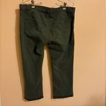 Nili Lotan cropped army green straight leg jeans Size 10 Photo 3