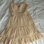 Papaya  Cream Lace Midi Dress Photo 0