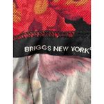 Vintage 90s Black Midi Skirt Burgundy Pink Dark Floral Plus Size 18W Feminine Photo 6