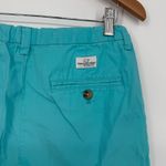 Vineyard Vines Chino Shorts Womens 18 Aqua Blue Cotton Logo Flat Front Outdoor Photo 4