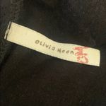 Olivia Moon  Black Tank Sleeveless Top with Feathery Fringe Women’s Small Medium Photo 1