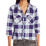 Roxy  Women’s Squary Cool Casual Button Down Flannel Shirt Photo 0