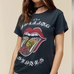 Daydreamer  Rolling Stones Tongue Tee in Vintage Black Size XS Photo 0