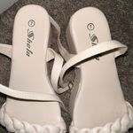 SheIn Cream Platform Wedges Photo 3