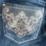 Hydraulic  Bailey SuperSkinny Jeans Women 11/12 Inseam 31 Denim Embroidered Gem Photo 2