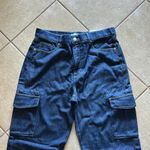 Loft High Rise Wide-Leg Cargo Jeans NWT Photo 2