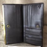 Gucci Beige and Brown Monogram Wallet Kiss Lock Vintage Double Sided Wallet Photo 8