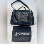 B Makowsky Leather Handbag with dust bag NWOT Photo 2