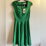 Vintage flared party dress color green Size L Size L Photo 1