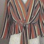 Topshop  Asymmetrical Yellow Stripes Women's Shirt (481) Photo 0