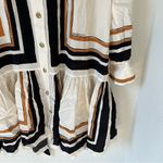 Zimmermann  Tie Neck Mini Dress in Stripe Print Photo 7