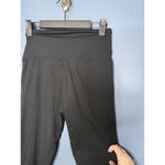 Women's Black Leggings Size Small/Medium High Waisted with Pockets Cozy Easy On Photo 4