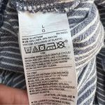 Old Navy Jumpsuit Womens Navy Blue Stripe Linen Blend Romper SZ L Photo 10