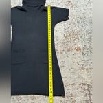 Athleta  Cowl neck short sleeve sweater dress with pockets size Small black Photo 7