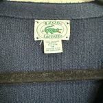 IZOD Vintage Lacoste Sweater Medium Navy Cardigan Preppy Grandpa USA 80s Photo 5
