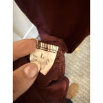 Midi‎ Cut Out Dress Wine Wedding Guest Size Large Red Photo 5