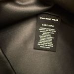 Who What Wear Nordstrom Faux Leather Balloon Sleeve Black Dress Photo 8