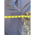 Grace Karin  Medium NEW Button Front Blue‎ Cardigan Cut Out Pattern Photo 5