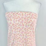 BP New  Floral Print Knit Tube Dress Strapless Mini Green Pink Photo 6