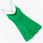 ZARA dress mini satin lingerie style Green Party coctail wedding nigdy out Photo 8