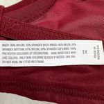 NWT Auden Burgundy Lace Lightly Lined Bralette Bra Size 1X Photo 7