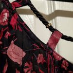 Gucci  Floral Print Mini Dress IT44 / US8 red black Photo 7