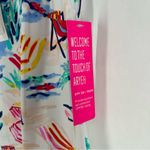 Aryeh  Multicolor Nautical Sailboat Print Split Neck Sleeveless Mini‎ Dress XS Photo 6