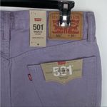 Levi's Levi’s 501 Denim Shorts 30 NWT Mid-Rise Lavender Pastel Cotton Summer Faerie Kei Photo 3