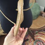 Vintage 70s/80s Pappagallo Italy Tan Perforated Leather Crossbody Coin Purse Photo 3