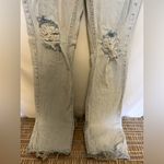 ZARA  Ripped Slim Flare High Waisted‎ Jeans Size 6 Photo 2