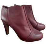 See By Chloe  Leather Ankle Heel Boots size 6 Red Photo 0