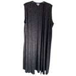 LuLaRoe  Women's Sleeveless Duster Cardigan Open Front Gray Space Dye L Photo 9