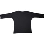 Poools Polka Dot 3/4 Sleeve Scoop Neck Top 38 NWT Black Photo 4