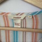 Sundance Top Striped Pop Over Long Sleeve Tunic Cotton Beach Vacation Medium Photo 3