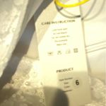 NWT Merry’s White wedding Dress Long Sleeve size 6 Photo 6