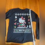 Sanrio Hello Kitty Ugly Christmas Sweater Black Long Sleeved T-Shirt, OS Photo 3
