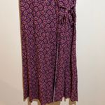 Marine layer Emlyn Midi Wrap Short Sleeve Dress Fan Block Print Size Small Photo 5