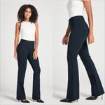 Betabrand  Bootcut Classic Dress Pant Yoga Pant Size Large Petite Navy Blue Photo 1