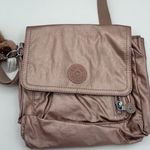 Kipling KI0954 Alexis Crossbody Bag Metallic Rose Gold Shoulder Bag Monkey Charm Photo 0