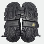 Women's Punk Gothic Goth Chunky Platform Black Combat Moto Boots Size 41 Photo 4