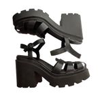 Abound  Black Chunky Platform Fisherman Sandals Women Size 11M Lug Sole Photo 3